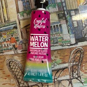 Watermelon scented hand cream 1.4fl oz. Brand new never used crystal waters